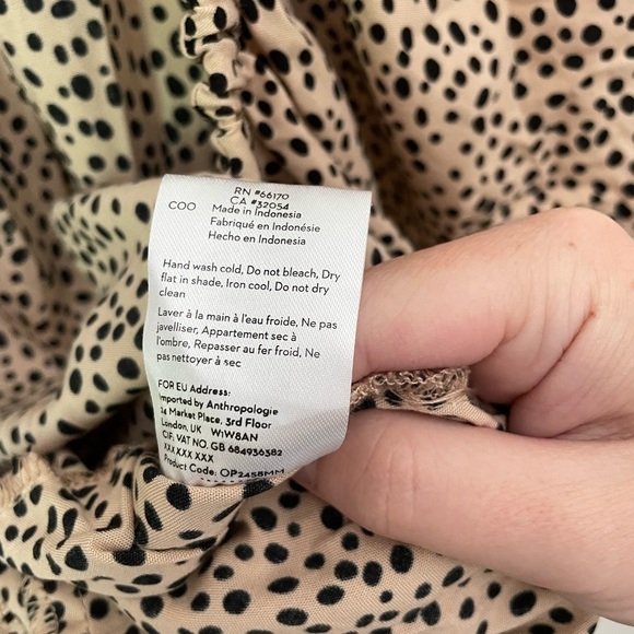 Anthropologie BEACHGOLD Off Shoulder Polka Dot Jumpsuit Size Large - Picture 9 of 15